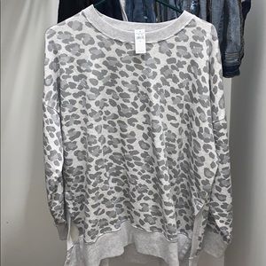 Aerie leopard sweatshirt